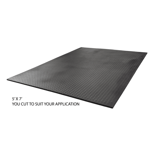 Rubber Floor Mat, All Black Cat® Logo - Cat® Work Truck - Tool